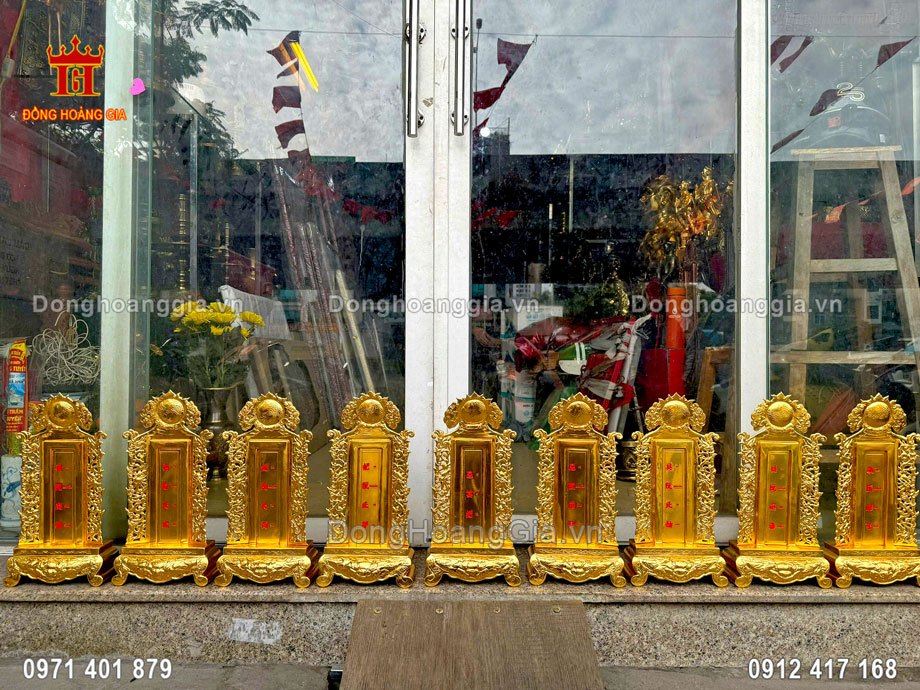 Tổng hợp những mẫu bài vị bằng đồng mạ vàng cao cấp của Hoàng Gia